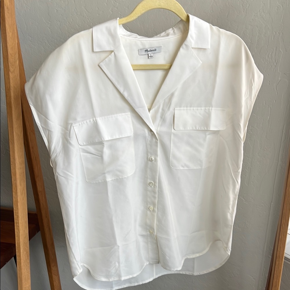 Silk Button-Up Blouse by Madewell